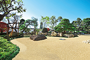 日本庭園陵墓紅葉亭イメージ「枯山水」