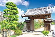 日本庭園陵墓紅葉亭イメージ「山門」